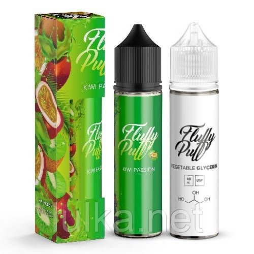 Набір Fluffy Puff Kiwi Passion 60мл Organic Набір Fluffy Puff Kiwi Passion 60мл Organic