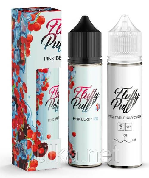 Набір Fluffy Puff Pink Berry Ice 60мл Organic Набір Fluffy Puff Pink Berry Ice 60мл Organic