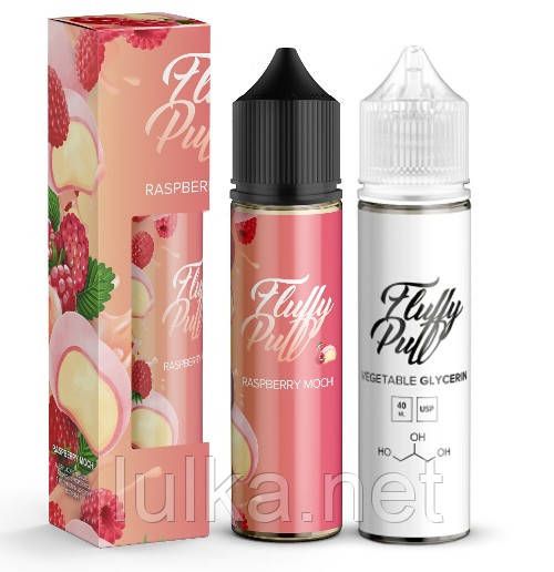Набір Fluffy Puff Raspberry Mochi 60мл Organic Набір Fluffy Puff Raspberry Mochi 60мл Organic