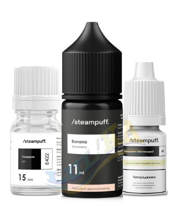 Набір Steampuff Salt Banana Strawberry 30мл. Набір Steampuff Salt Banana Strawberry 30мл.