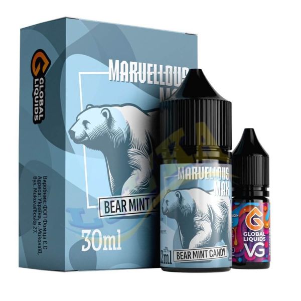 Marvellous Max Bear Mint Candy 30 мл.  Marvellous Max Bear Mint Candy 30 мл.