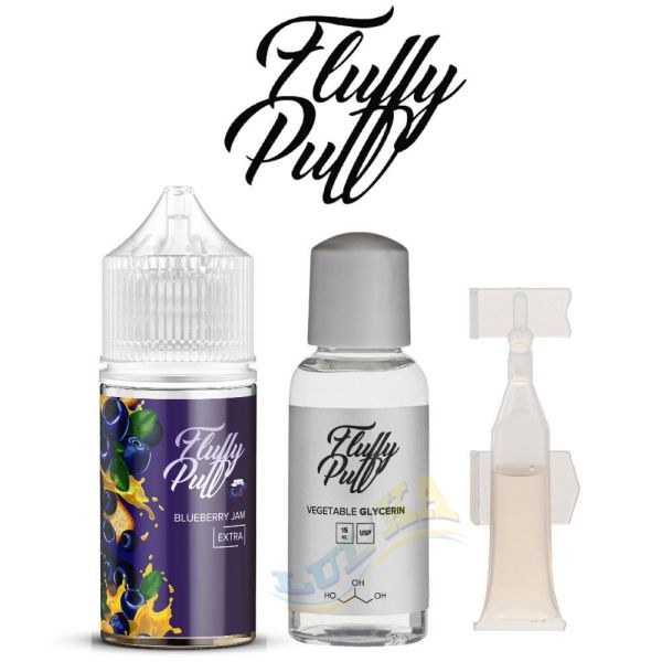 Набір Fluffy Puff Salt Blueberry Jam 30 мл. Набір Fluffy Puff Salt Blueberry Jam 30 мл.