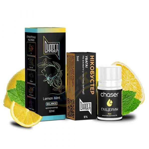 Набор Chaser Salt Lemon Mint (50 мг/мл) 30 мл Набор Chaser Salt Lemon Mint (50 мг/мл) 30 мл