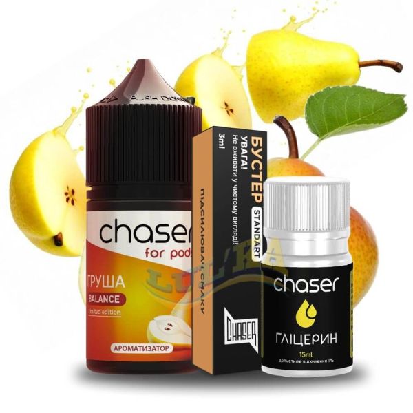 Набір Chaser for pods Salt Pear (50 мг/мл) 30 мл. Набір Chaser for pods Salt Pear (50 мг/мл) 30 мл.