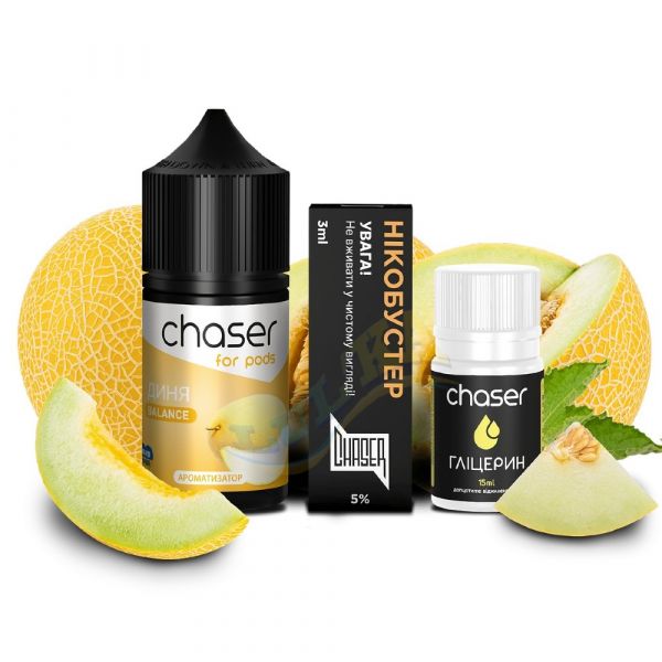 Набір Chaser for pods Salt Melon (50 мг/мл) 30 мл. Набір Chaser for pods Salt Melon (50 мг/мл) 30 мл.