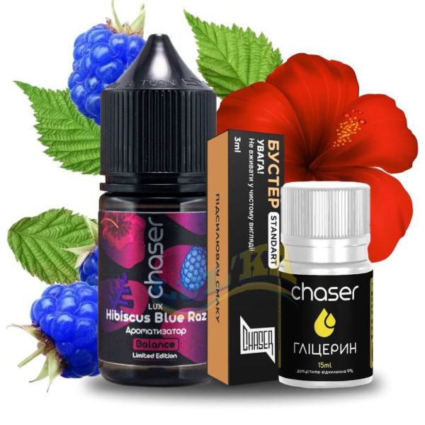 Набір Chaser Lux Hibiscus Blue Razz Salt (50 мг/мл) 30 мл. Набір Chaser Lux Hibiscus Blue Razz Salt (50 мг/мл) 30 мл.