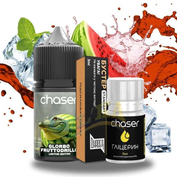 Набір Chaser LE Glorbo Fruttodrillo Salt, 30 мл Набір Chaser LE Glorbo Fruttodrillo Salt, 30 мл