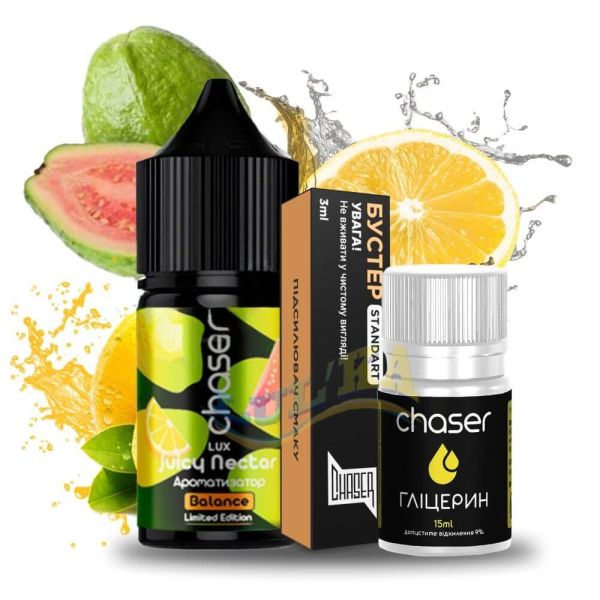 Набір Chaser Lux Juicy Nectar Salt (50мг/мл) 30мл. Набір Chaser Lux Juicy Nectar Salt (50мг/мл) 30мл.