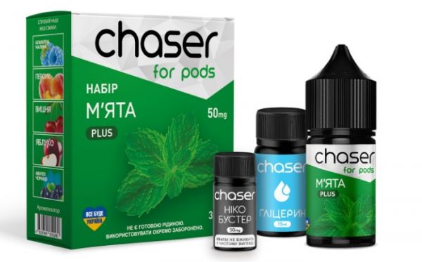 Набор Chaser for pods Salt Mint (50 мг/мл) 30 мл Набор Chaser for pods Salt Mint (50 мг/мл) 30 мл