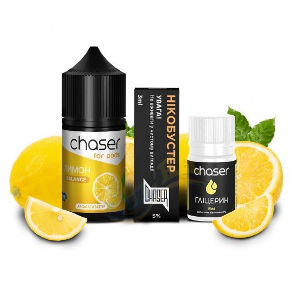 Набір Chaser for pods Salt Lemon (50 мг/мл) 30 мл. Набір Chaser for pods Salt Lemon (50 мг/мл) 30 мл.