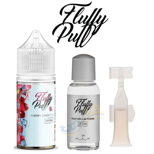Набір Fluffy Puff Salt Cherry Candy Ice 30 мл. Набір Fluffy Puff Salt Cherry Candy Ice 30 мл.