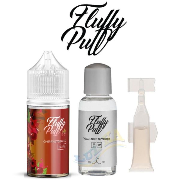 Набір Fluffy Puff Salt Cherry Tobacco 30 мл. Набір Fluffy Puff Salt Cherry Tobacco 30 мл.