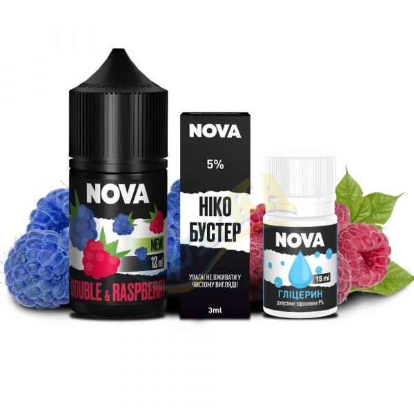Набор Nova Salt Double Raspberry (50 мг/мл) 30 мл.