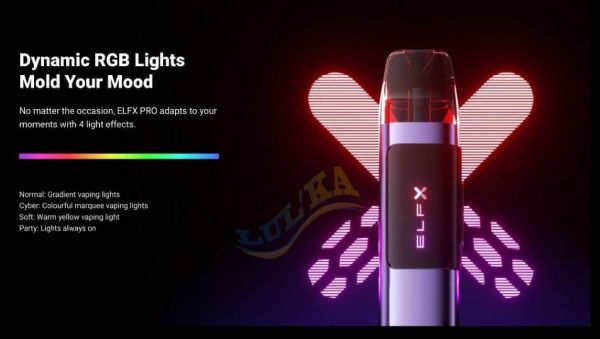 Elf Bar ELFX PRO Kit 1200mAh (Pink) Elf Bar ELFX PRO Kit 1200mAh (Pink)