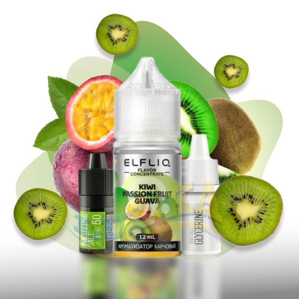 Набор Elfliq Kiwi Passion Fruit Guava, 30 мл