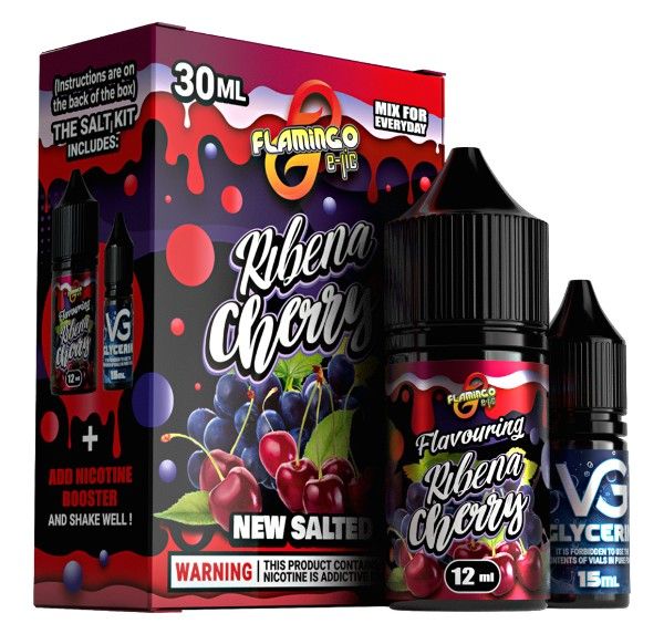 Набір Flamingo Salt Ribena Cherry (50 мг/мл) 30 мл Набір Flamingo Salt Ribena Cherry (50 мг/мл) 30 мл