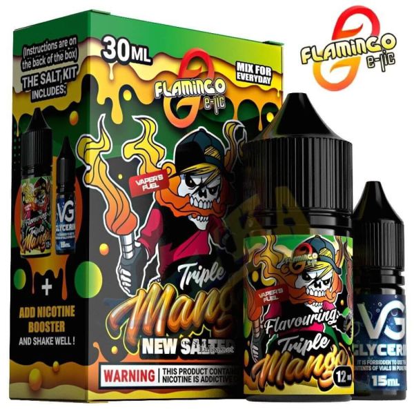 Набір Flamingo Salt Triple Mango (50 мг/мл) 30 мл Набір Flamingo Salt Triple Mango (50 мг/мл) 30 мл