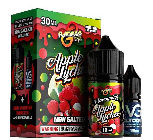 Набір Flamingo Salt Apple Lychee (50 мг/мл) 30 мл Набір Flamingo Salt Apple Lychee (50 мг/мл) 30 мл