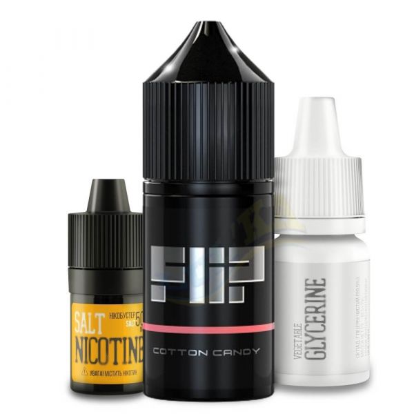 Набір Flip Salt Cotton Candy 50мг/мл 30мл. Набір Flip Salt Cotton Candy 50мг/мл 30мл.