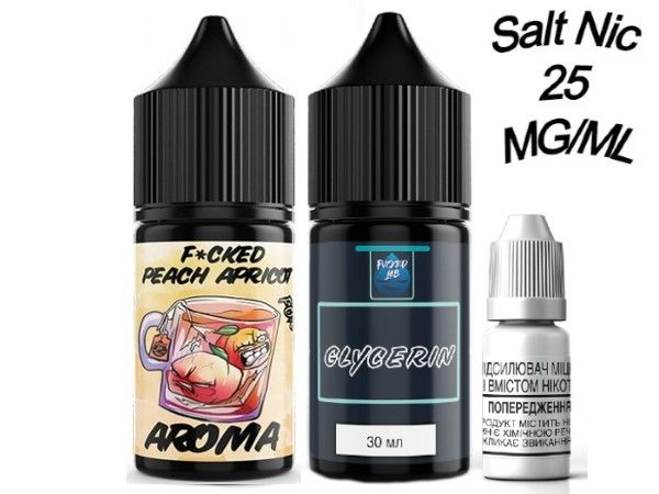 Набір Salt Fucked Peach Apricot 25мг/мл 30мл. Набір Salt Fucked Peach Apricot 25мг/мл 30мл.