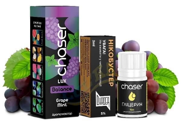 Набір Chaser Lux Grape Mint Salt (50мг/мл) 30мл. Набір Chaser Lux Grape Mint Salt (50мг/мл) 30мл.