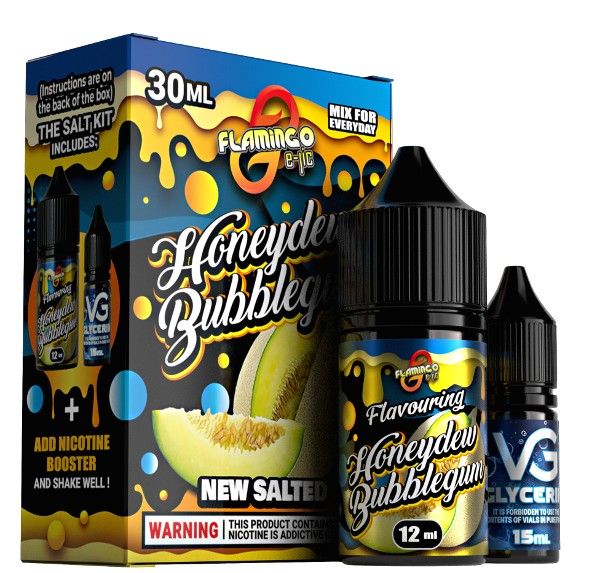 Набір Flamingo Salt Honeydew Bubblegum (50 мг/мл) 30 мл Набір Flamingo Salt Honeydew Bubblegum (50 мг/мл) 30 мл
