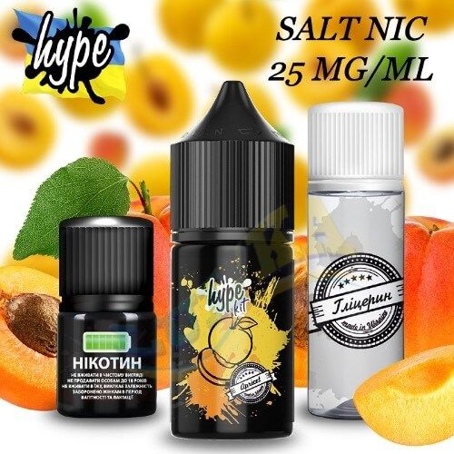 Набір Hype Apricot Salt (25мг/мл) 30мл. Набір Hype Apricot Salt (25мг/мл) 30мл.
