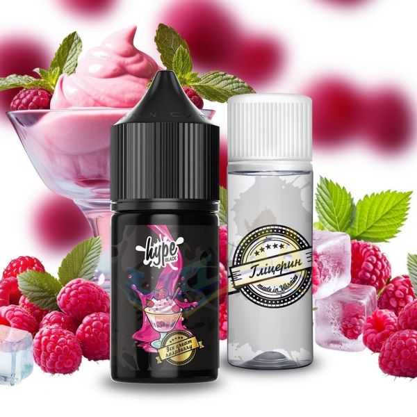 Набір Hype Black Ice Cream Raspberry, 30 мл Набір Hype Black Ice Cream Raspberry, 30 мл