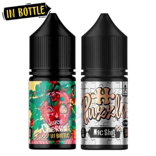 Cherry Juice - In Bottle Salt Puzzle 30 мл. 50 мг Cherry Juice - In Bottle Salt Puzzle 30 мл. 50 мг