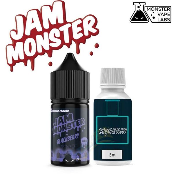 Набор Jam Monster Salt Blackberry 30 мл. Набор Jam Monster Salt Blackberry 30 мл.