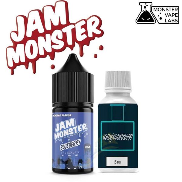 Набор Jam Monster Salt Blueberry 30 мл. Набор Jam Monster Salt Blueberry 30 мл.