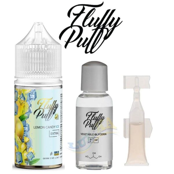 Набір Fluffy Puff Salt Lemon Candy Ice 30 мл. Набір Fluffy Puff Salt Lemon Candy Ice 30 мл.