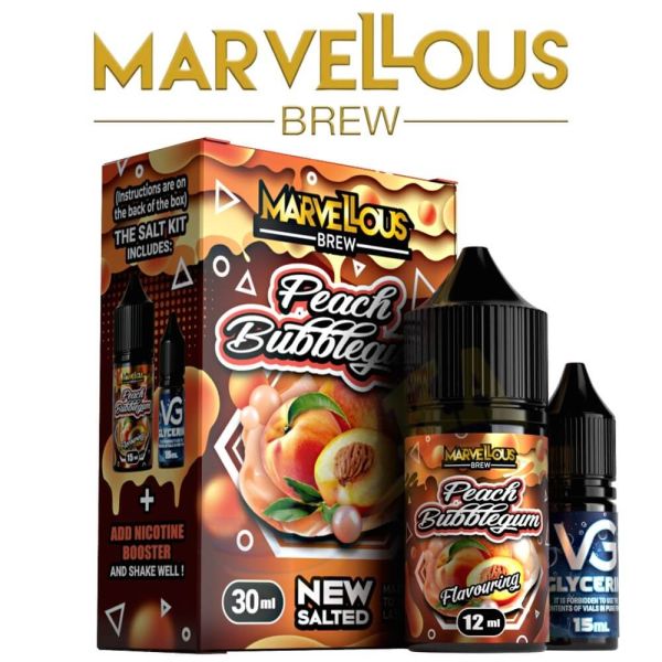 Marvellous Brew Salt Kit Peach Bubblegum 30 мл. Marvellous Brew Salt Kit Peach Bubblegum 30 мл.