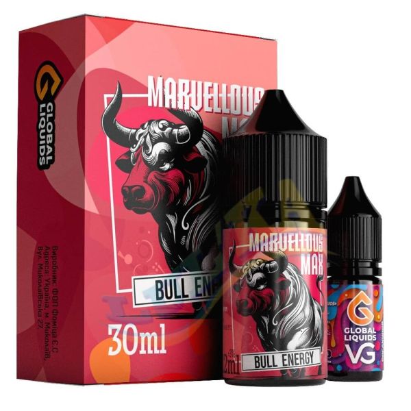 Marvellous Max Bull Energy 30 мл.   Marvellous Max Bull Energy 30 мл.
