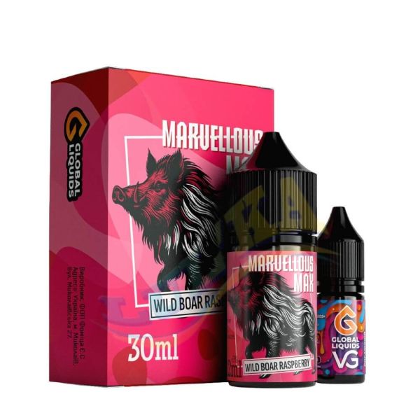 Marvellous Max Wild Boar Raspberry 30 мл.  Marvellous Max Wild Boar Raspberry 30 мл.