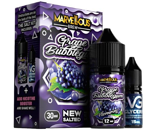Marvellous Brew Kit Grape Bubblegum 30 мл.  Marvellous Brew Kit Grape Bubblegum 30 мл.
