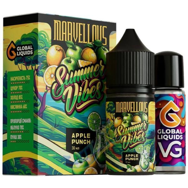 Marvellous Summer Vibes Apple Punch 30 мл. Marvellous Summer Vibes Apple Punch 30 мл.