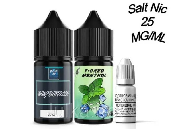 Набір Salt Fucked Menthol 25мг/мл 30мл. Набір Salt Fucked Menthol 25мг/мл 30мл.