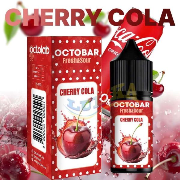 Набір Octobar Fresh & Sour Cherry Cola Salt 30 мл. Набір Octobar Fresh & Sour Cherry Cola Salt 30 мл.
