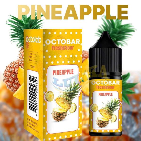 Набір Octobar Fresh & Sour Pineapple Salt 30 мл. Набір Octobar Fresh & Sour Pineapple Salt 30 мл.