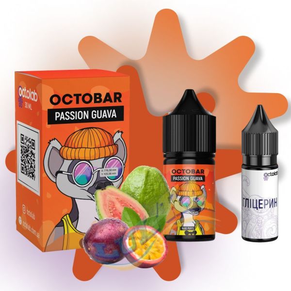 Octobar NFT Passion Guava Salt, 30 мл. Octobar NFT Passion Guava Salt, 30 мл.