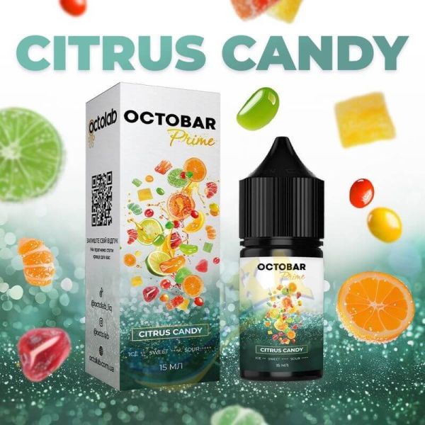 Набір Octobar Prime Salt Citrus Candy 30 мл. Набір Octobar Prime Salt Citrus Candy 30 мл.