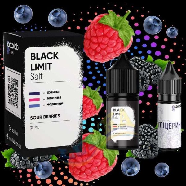 Набір Black Limit Salt Sour Berries (50 мг/мл) 30 мл. Набір Black Limit Salt Sour Berries (50 мг/мл) 30 мл.