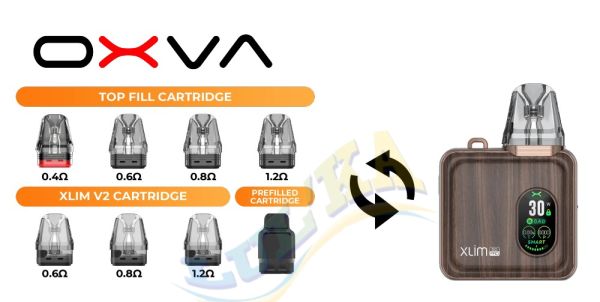 OXVA Xlim SQ Pro Kit 1200mAh (Gunmetal Wood) OXVA Xlim SQ Pro Kit 1200mAh (Gunmetal Wood)