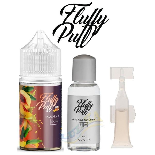 Набір Fluffy Puff Salt Peach Jam 30 мл. Набір Fluffy Puff Salt Peach Jam 30 мл.