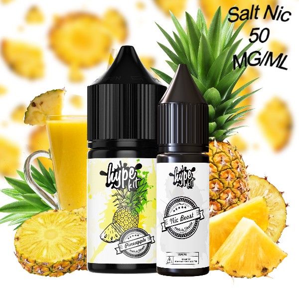 Набір Hype Pineapple Salt (50мг/мл) 30мл. Набір Hype Pineapple Salt (50мг/мл) 30мл.