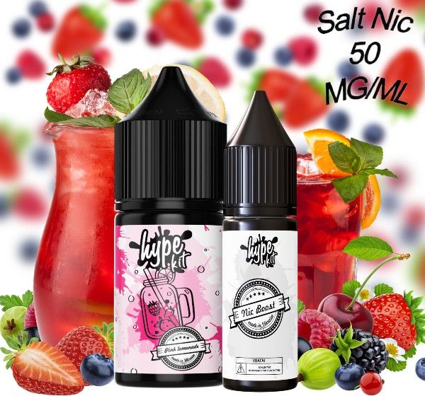 Набір Hype Pink Lemonade Salt (50мг/мл) 30мл. Набір Hype Pink Lemonade Salt (50мг/мл) 30мл.