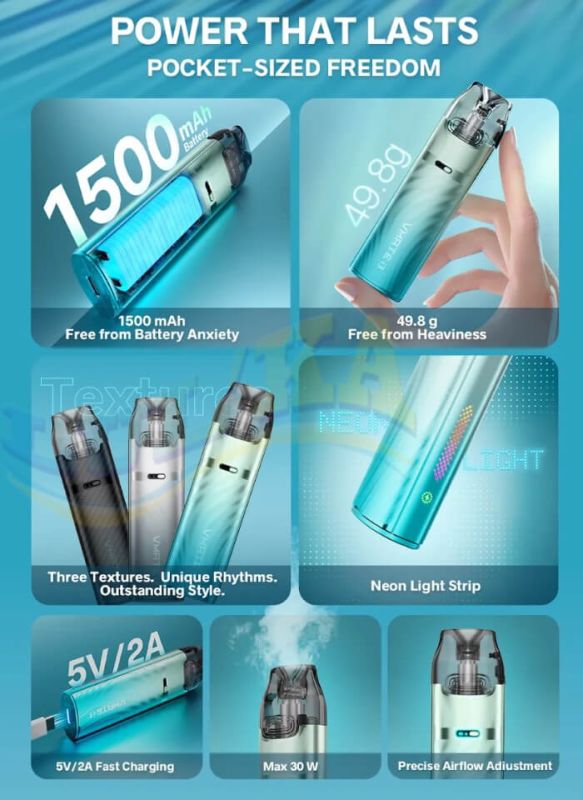 Voopoo Vmate I3 1500 mAh (Cyan Blue) Voopoo Vmate I3 1500 mAh (Cyan Blue)