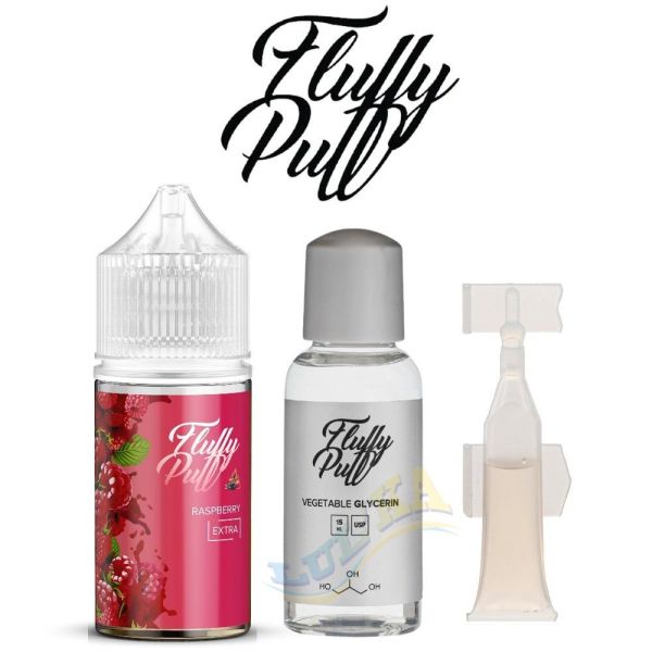 Набір Fluffy Puff Salt Raspberry 30 мл. Набір Fluffy Puff Salt Raspberry 30 мл.