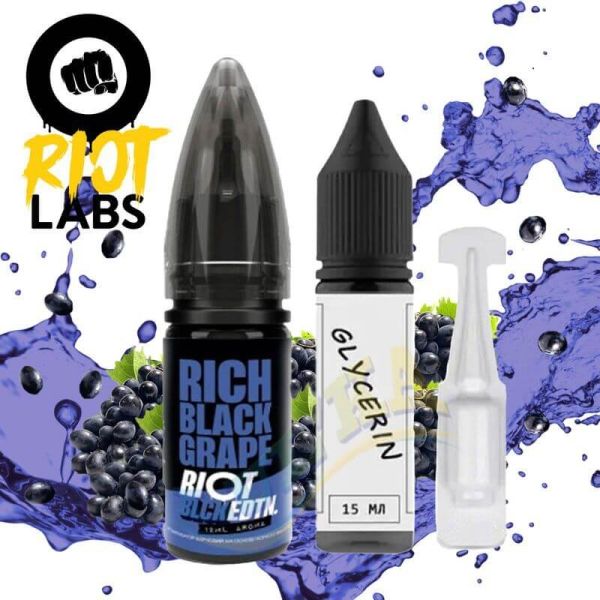 Набір Riot Black – Rich Black Grape Salt 30 мл. Набір Riot Black – Rich Black Grape Salt 30 мл.